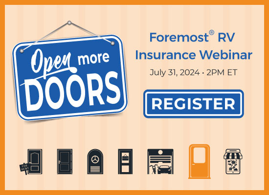 Register for the Open More Doors Foremost RV Insurance webinar