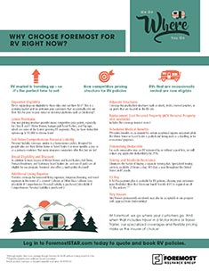 Why Choose Foremost RV Info Sheet